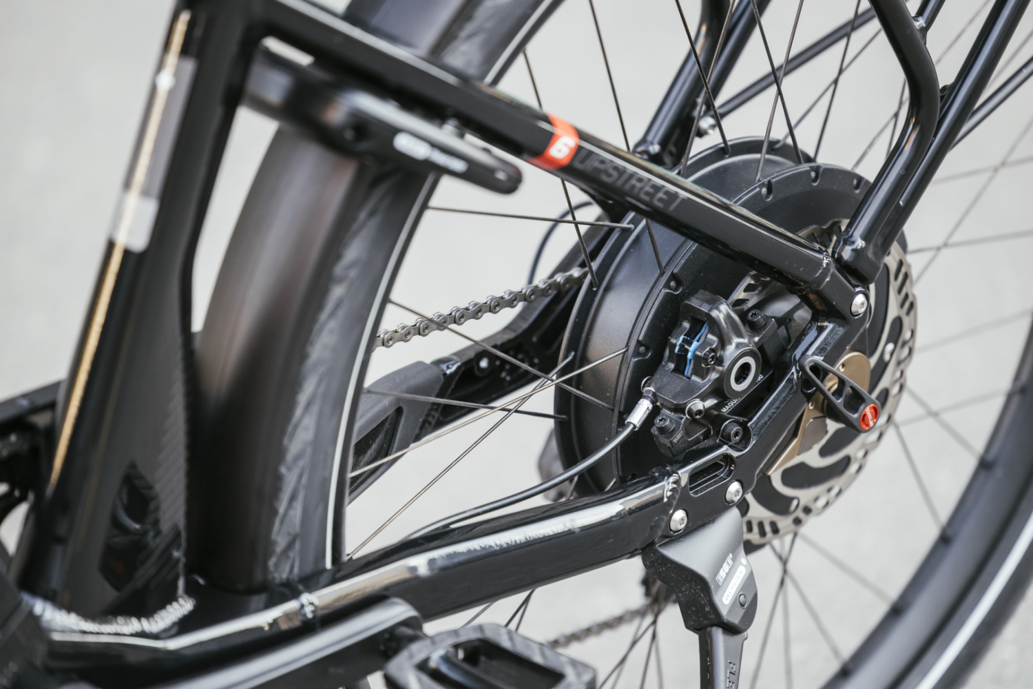 FLYER Upstreet6 7.10 HS Gents (804Wh) 28" Black Gloss - Afbeelding 2