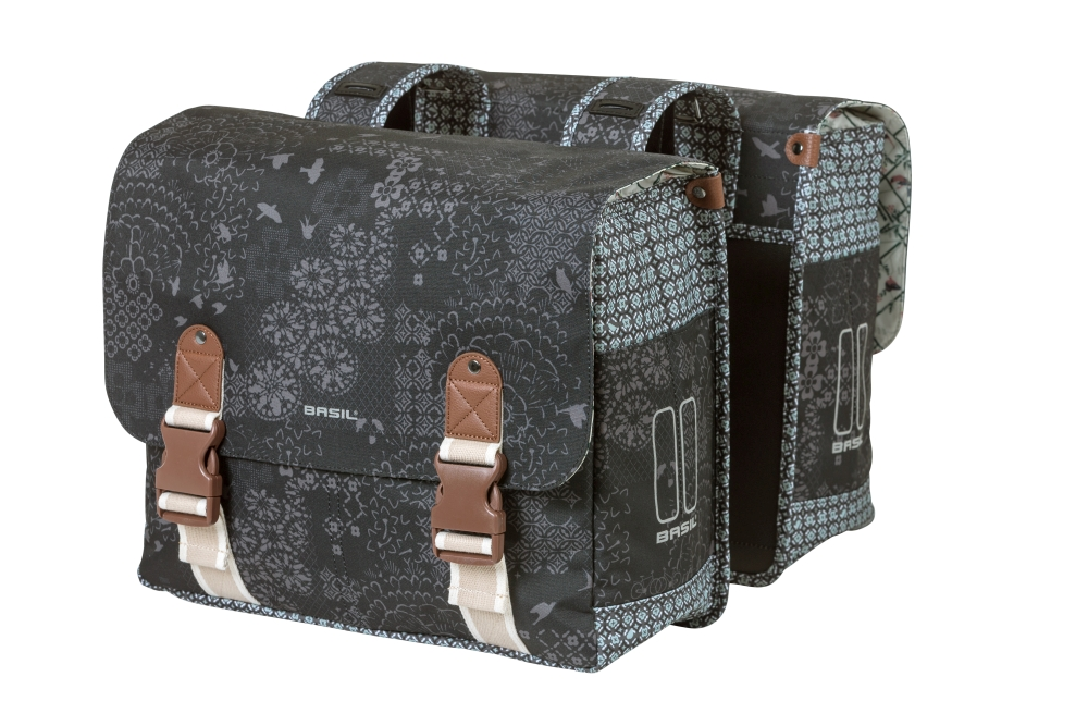 Basil fietstas dubbel Boheme charcoal - Afbeelding 2