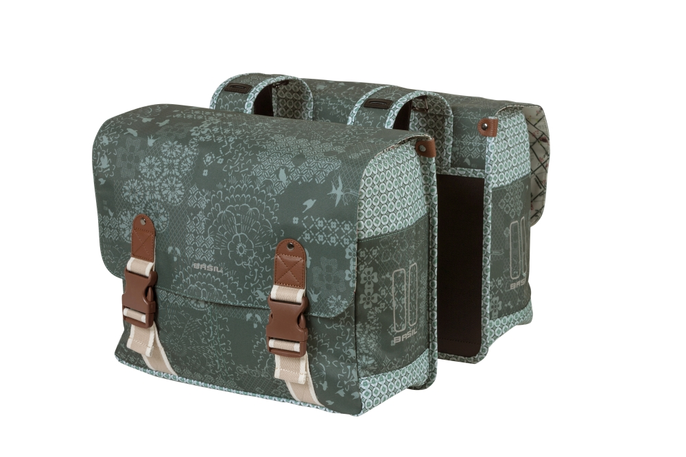 Basil fietstas dubbel Boheme forest green - Afbeelding 2